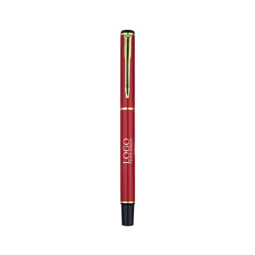 Custom Printed Grip Stick Pens Promos red with logo