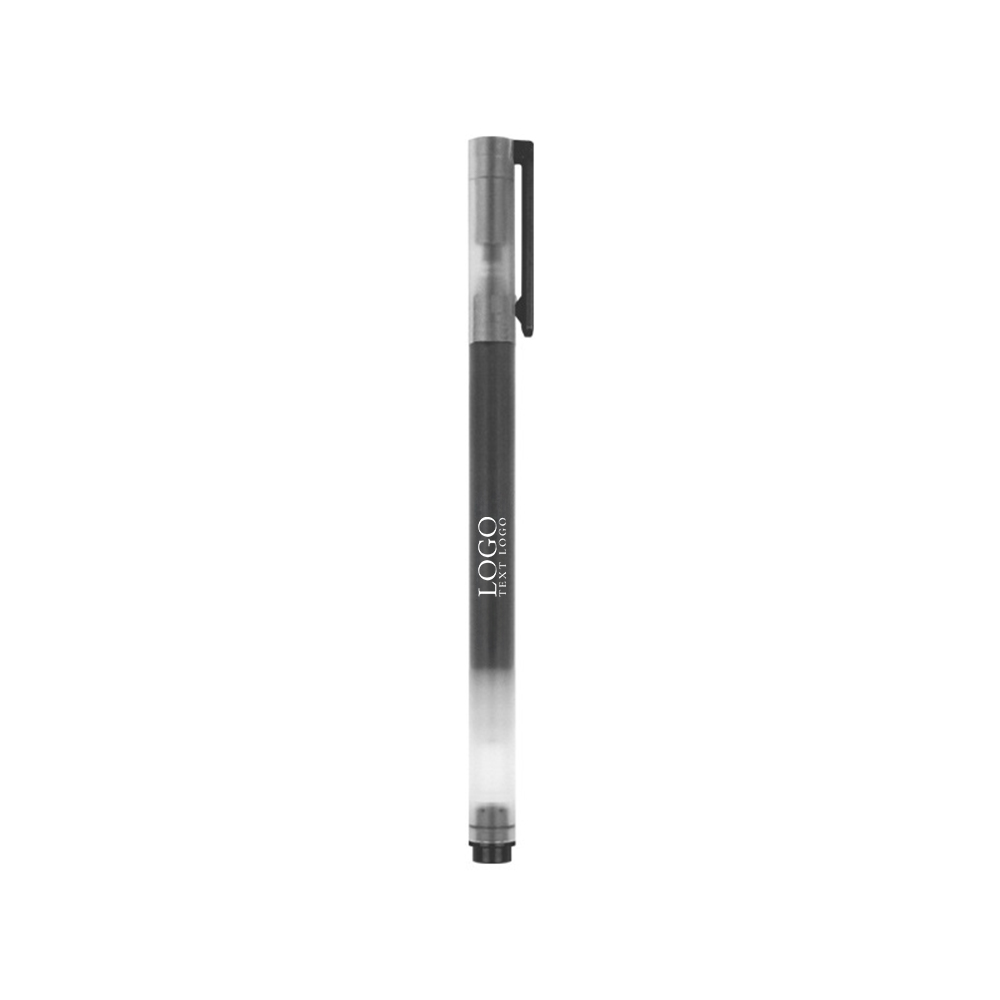 Customized Brittany Stick Plastic Ballpoint Pen black with logo