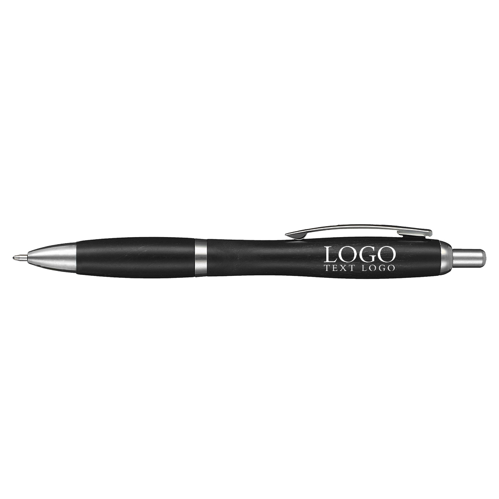 Customized Unique Retractable Pens black with logo