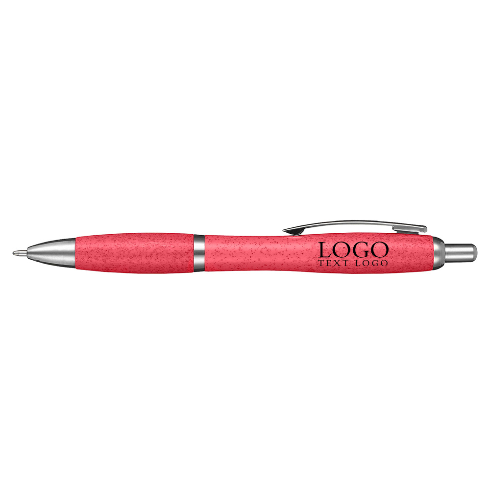 Customized Unique Retractable Pens red with logo