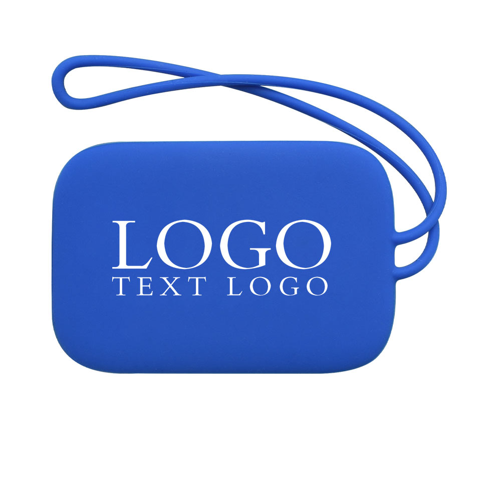 PATIKIL Siliconen Bagagelabel Blauw met Logo