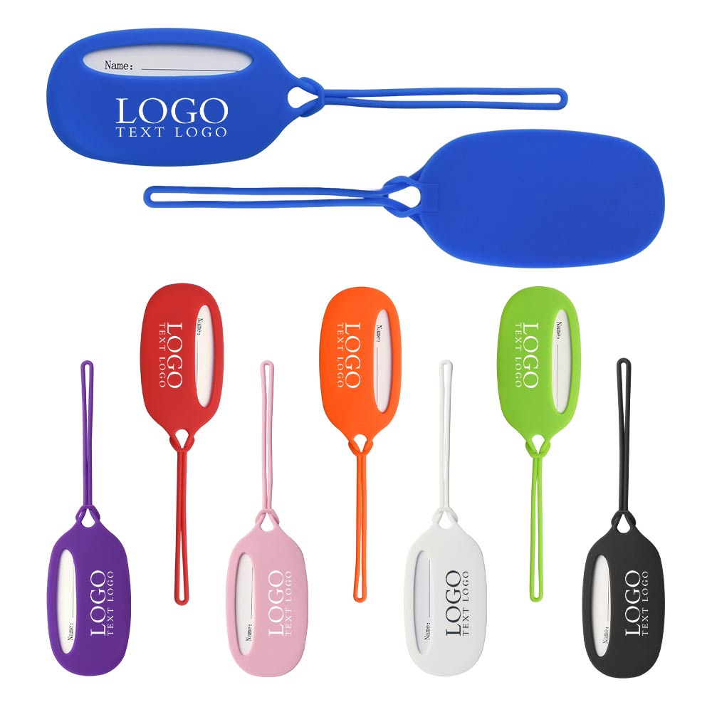 Promotional Bright Silicone Bag Tags