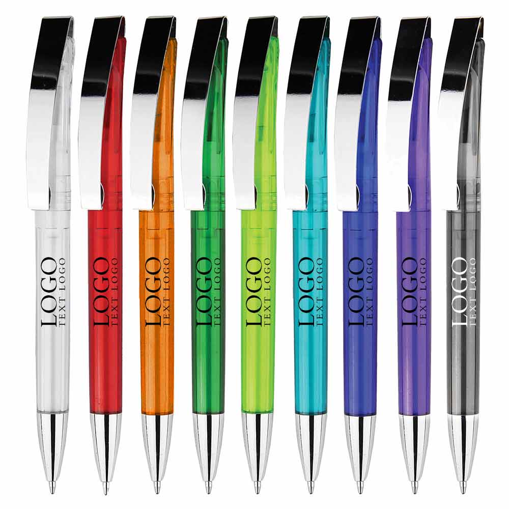 Rotating color stick smooth plastic ballpoint pen