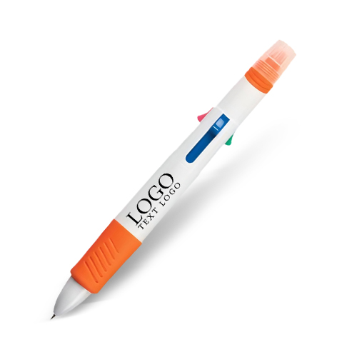 Promo 4 Ink Color Quatro Pen With Highlighter