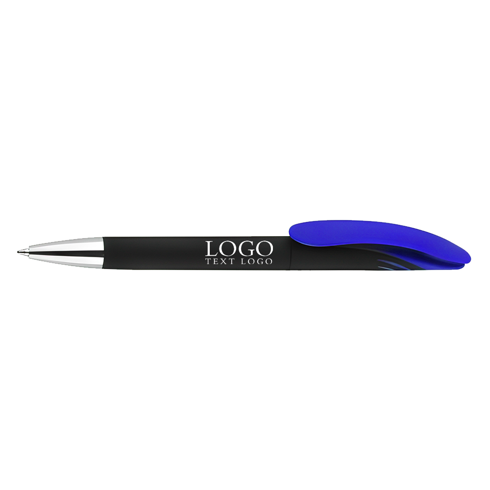 Colorful Shark Rotating Pen dark blue with logo