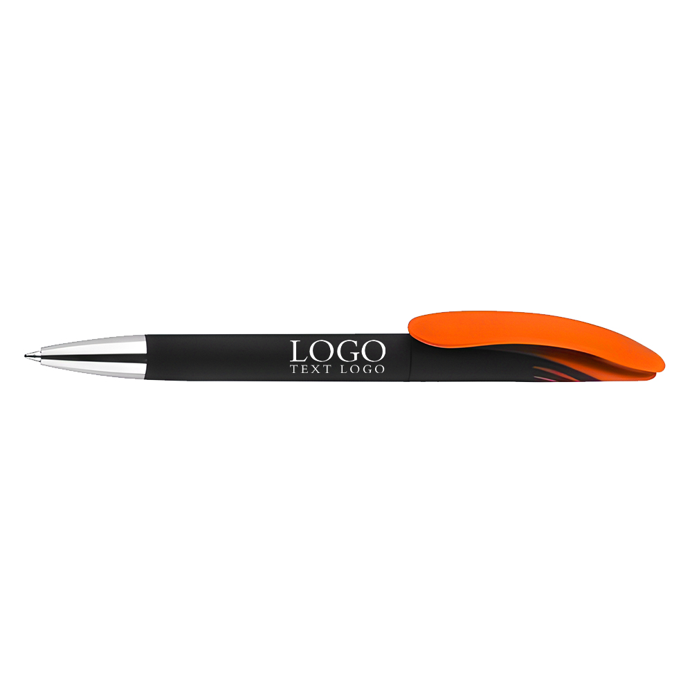 Colorful Shark Rotating Pen orange with logo