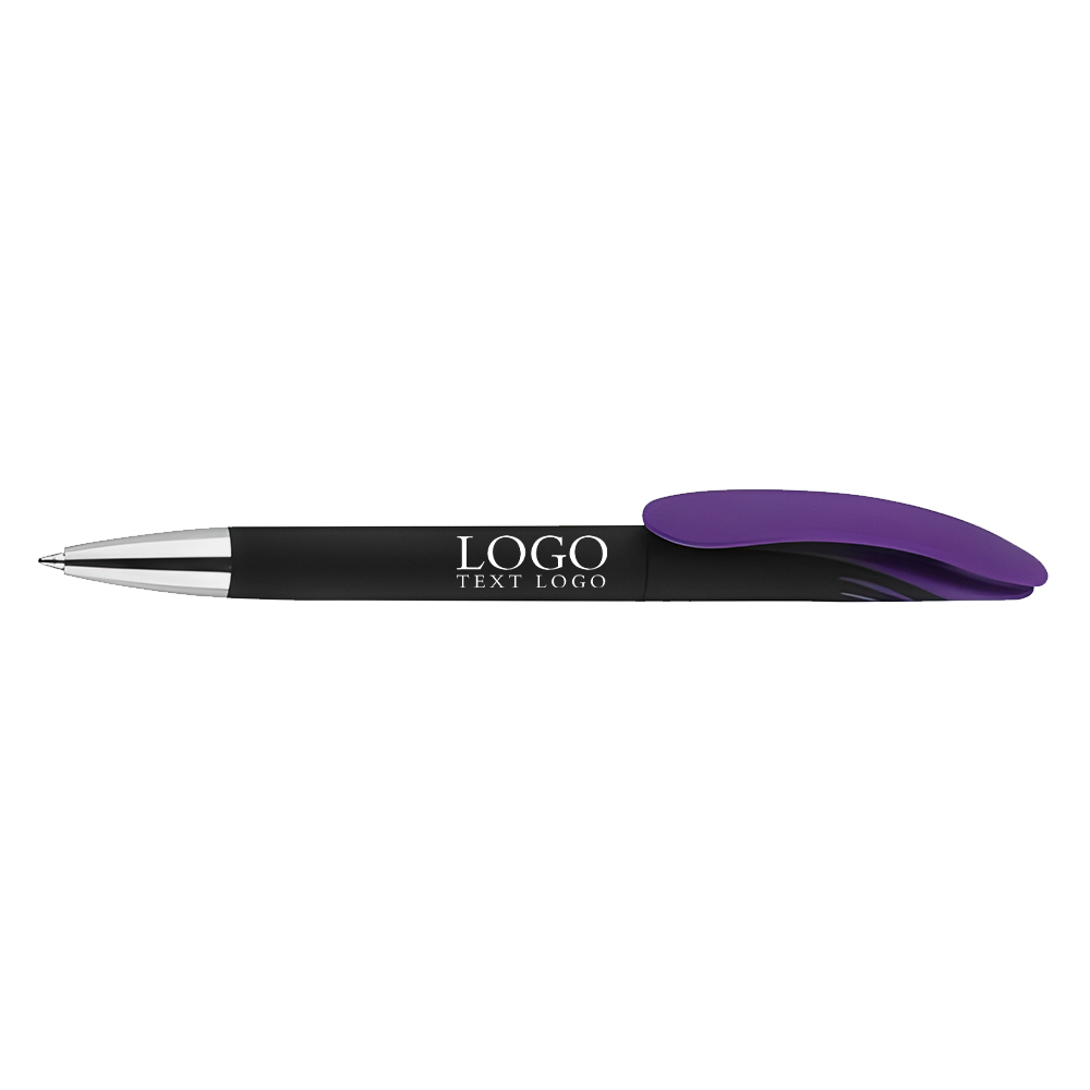 Colorful Shark Rotating Pen purple with logo