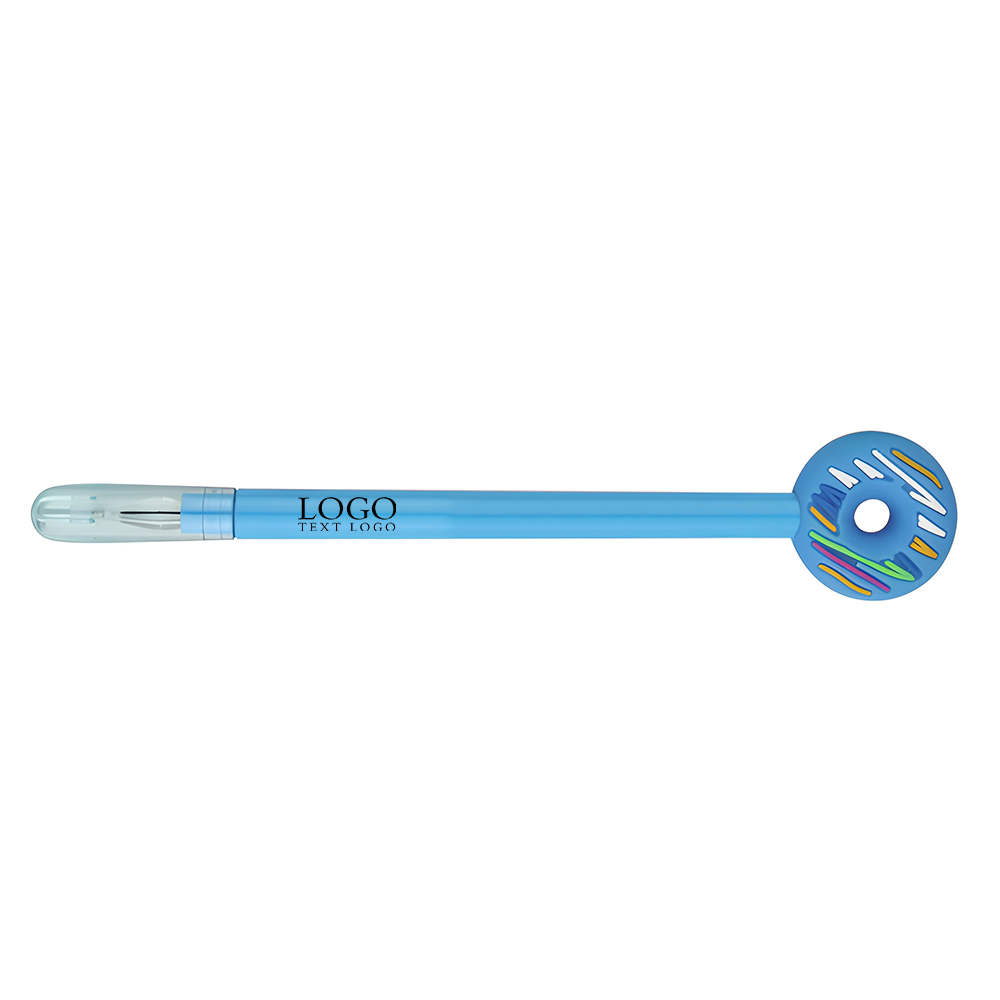 Creative new cute donut gel pen blue with logo