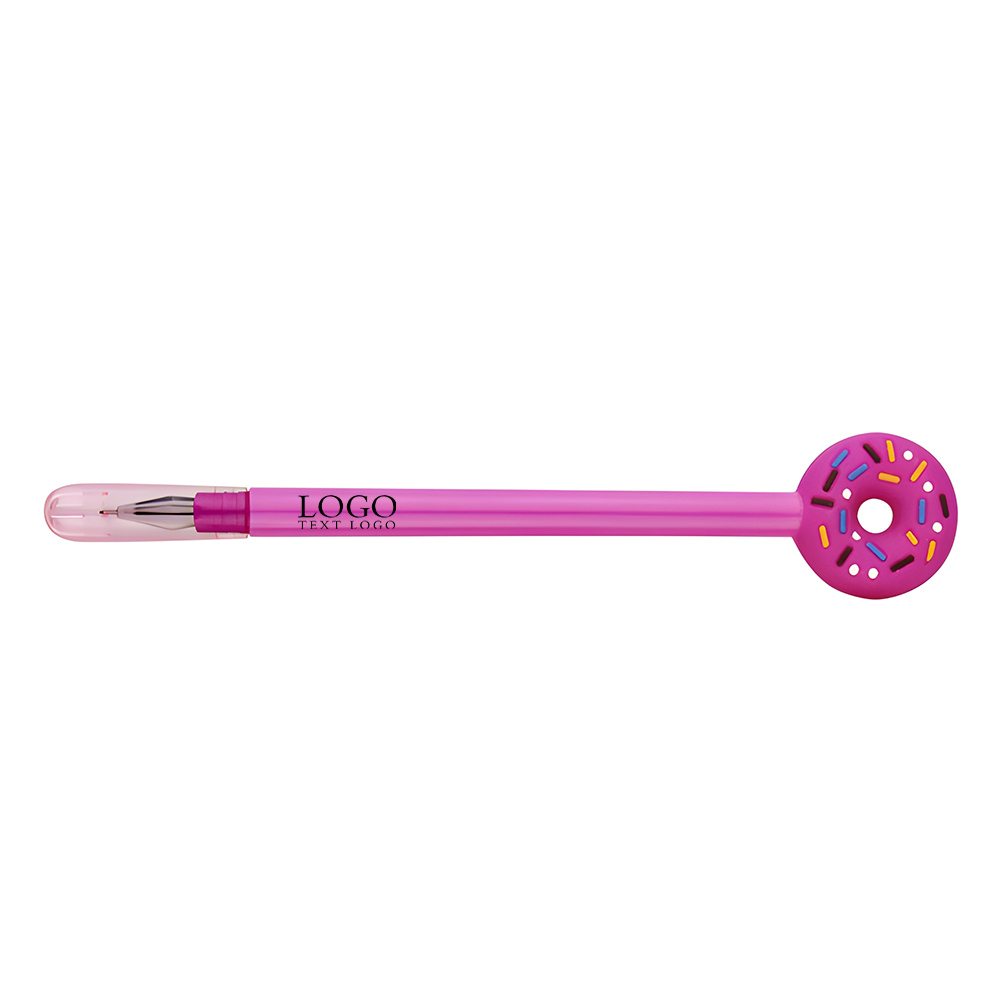 Creative new cute donut gel pen dark pink with logo