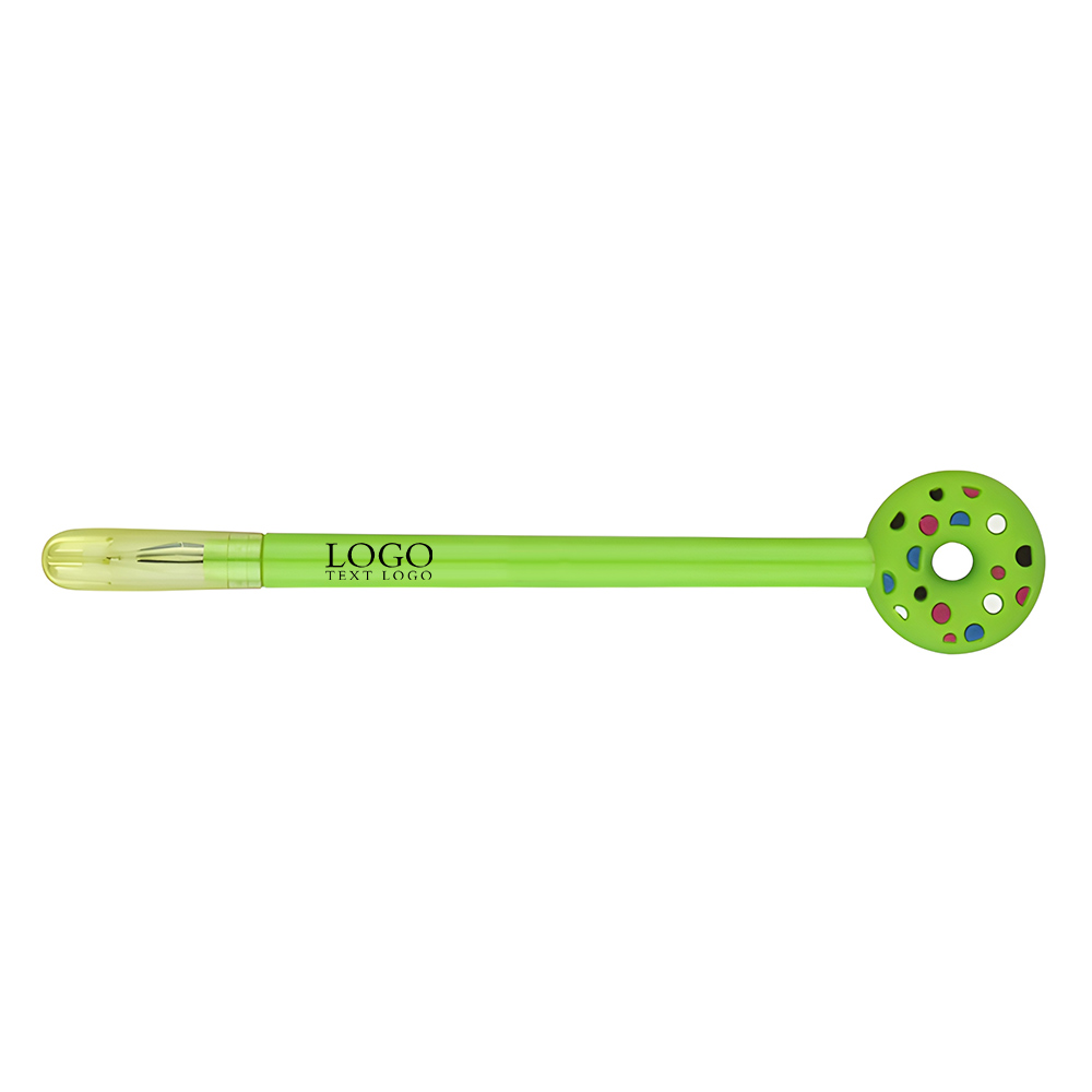 Creative new cute donut gel pen green with logo
