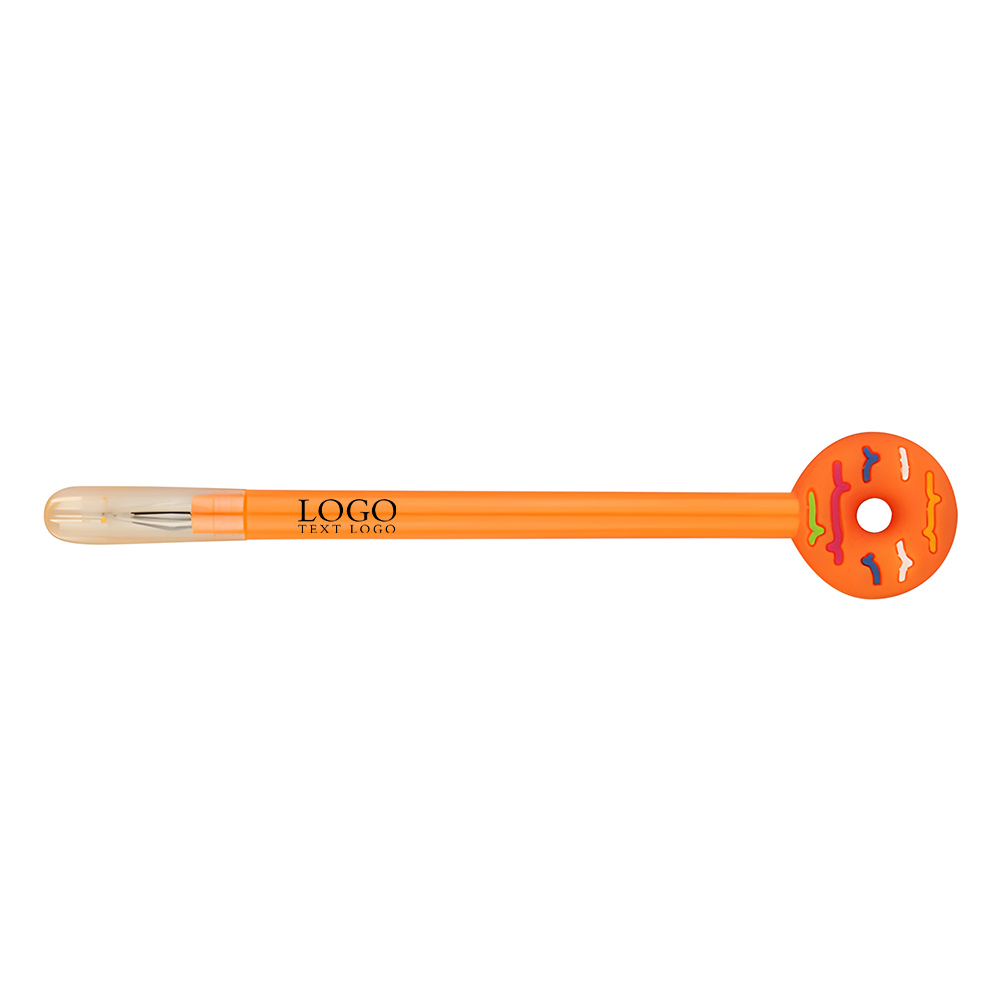Creative new cute donut gel pen orange with logo