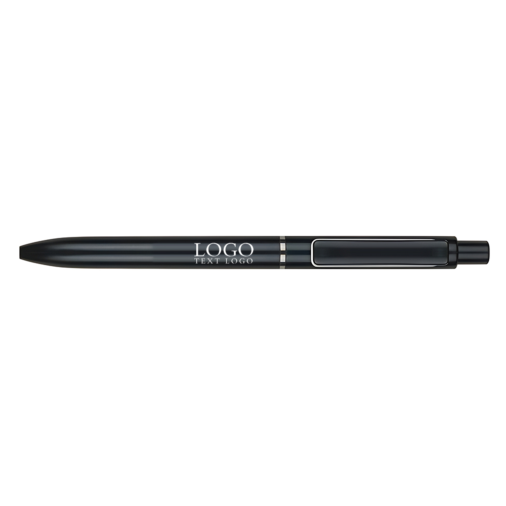 Customized Metallic Retractable Signature Pens+black with logo