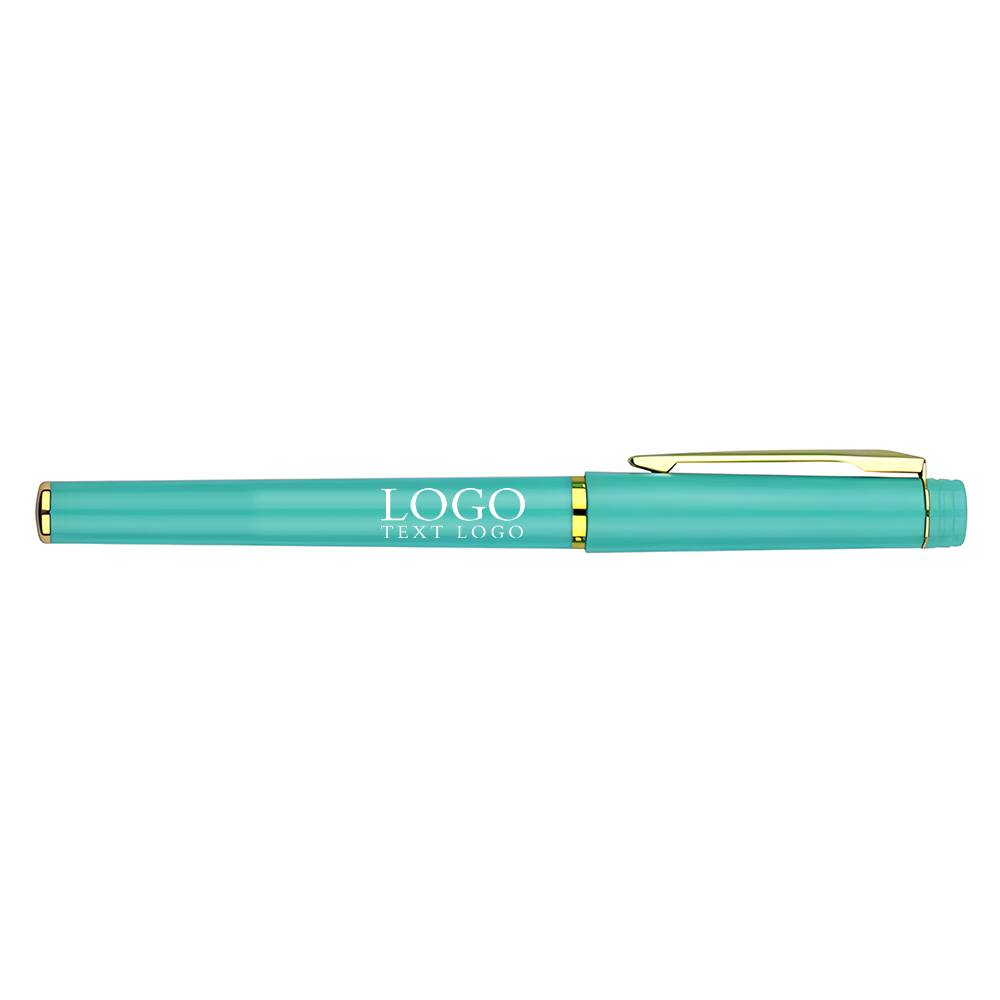 Metal clip business pen quality pen green with logo