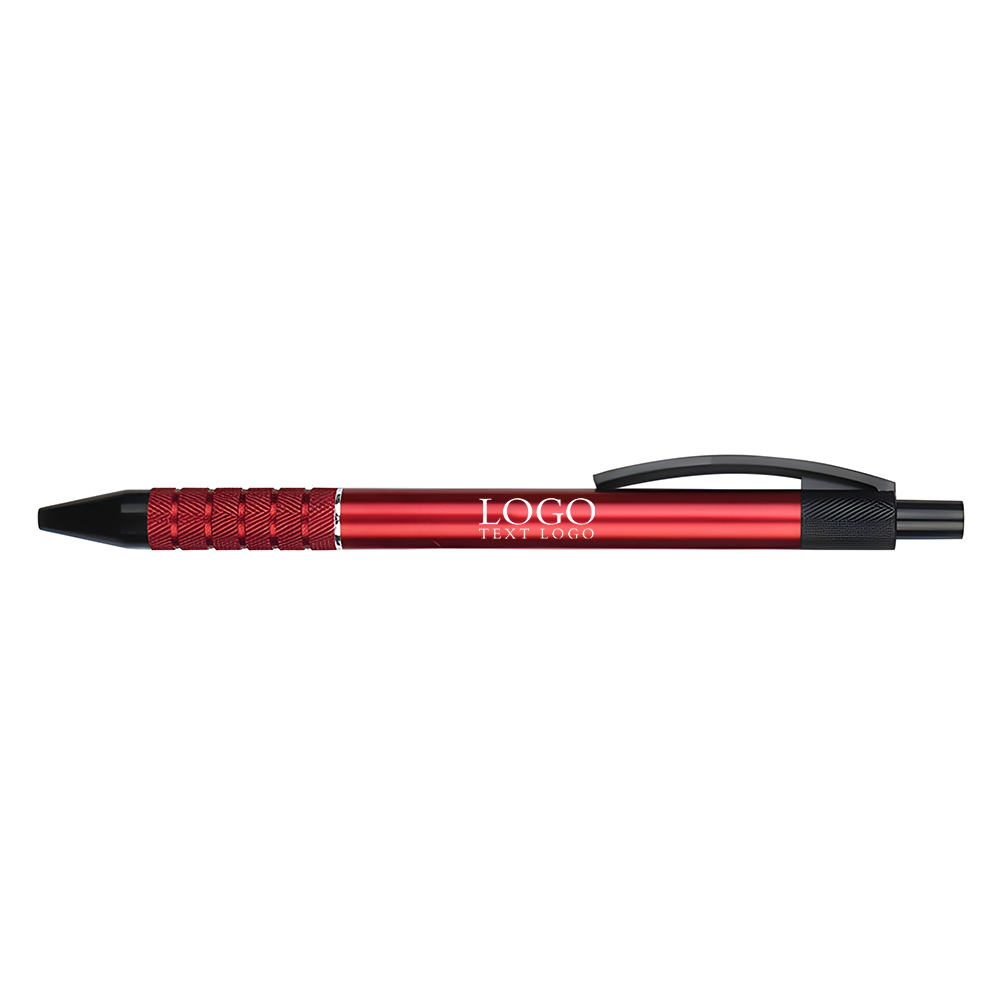 Metal custom advertising pen high quality wholesale push pen red with logo