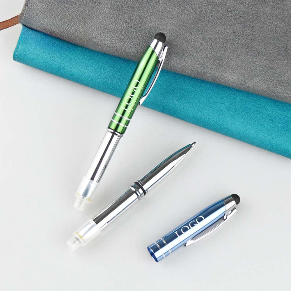 Personalized -Pens with LED & Stylus 