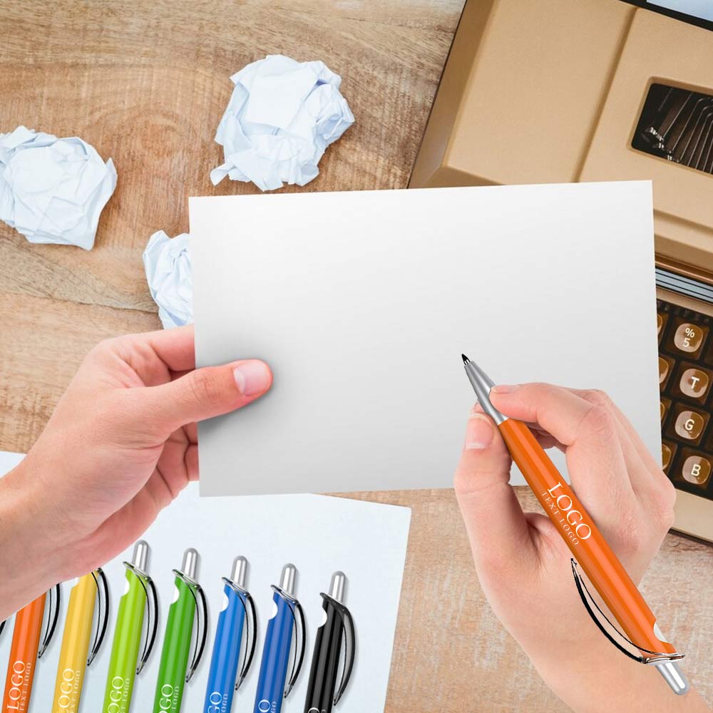 Personalized Customized Colorful and Shiny Plastic Click Action Pen