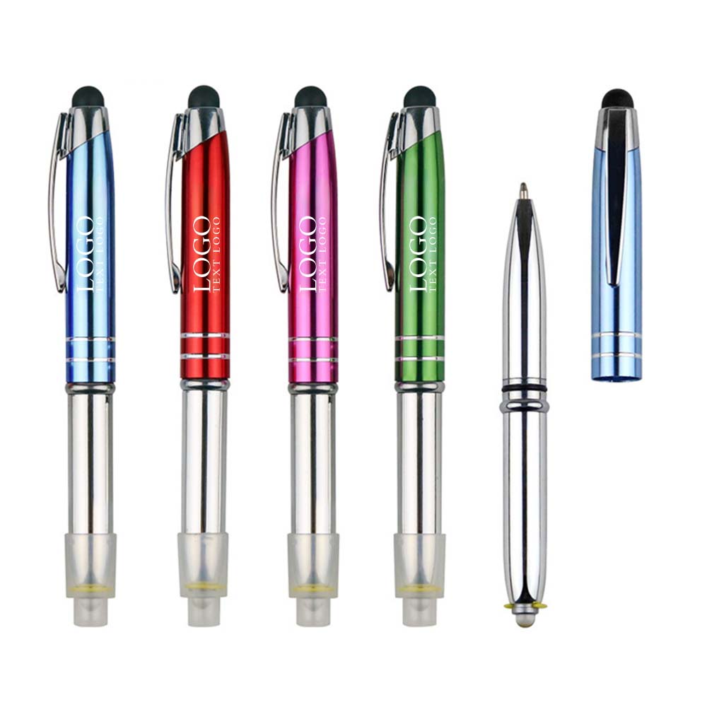 Personalized Pens with LED & Stylus -Combination chart