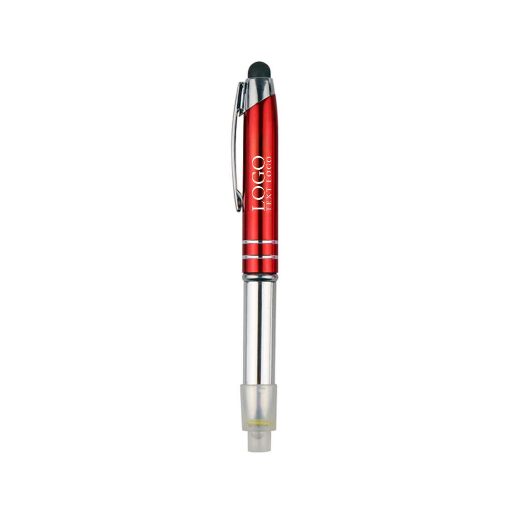 Personalized Pens with LED & Stylus+red with logo