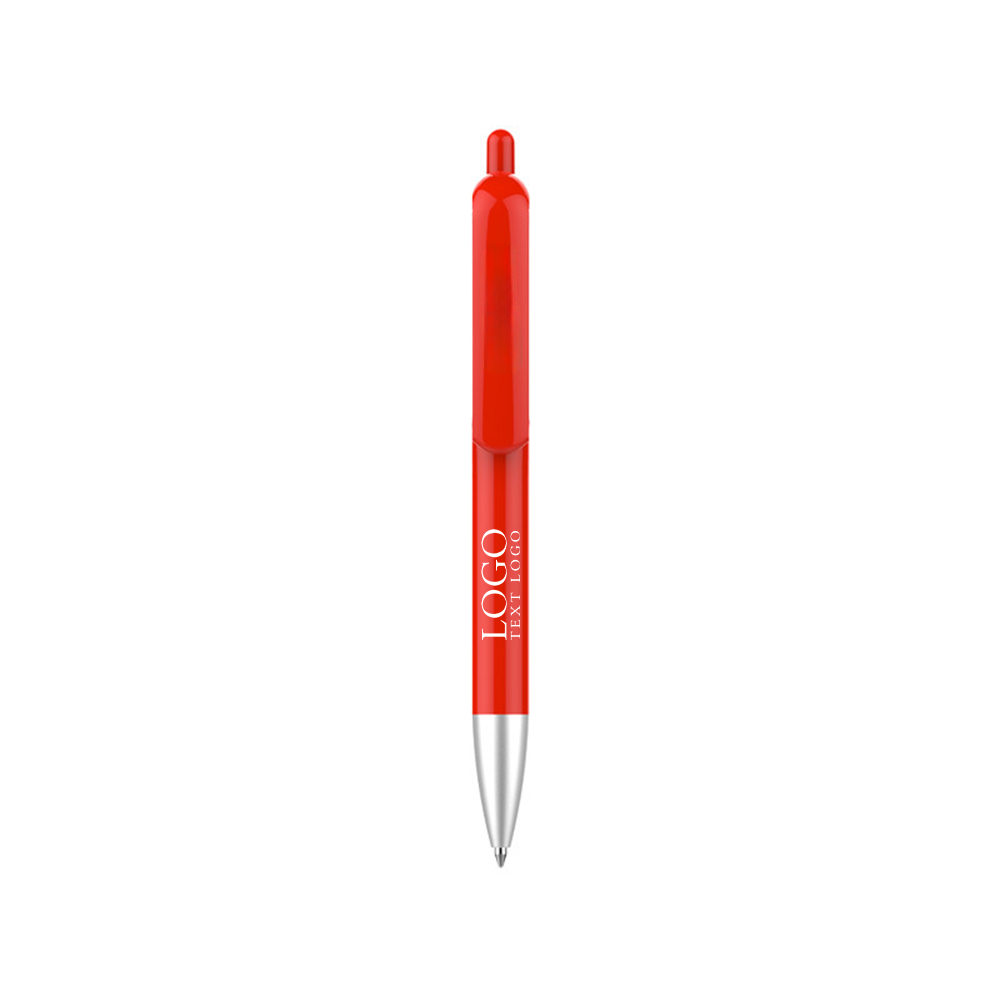 Gepersonaliseerde Shouter Plastic Pennen combinatie rood met logo