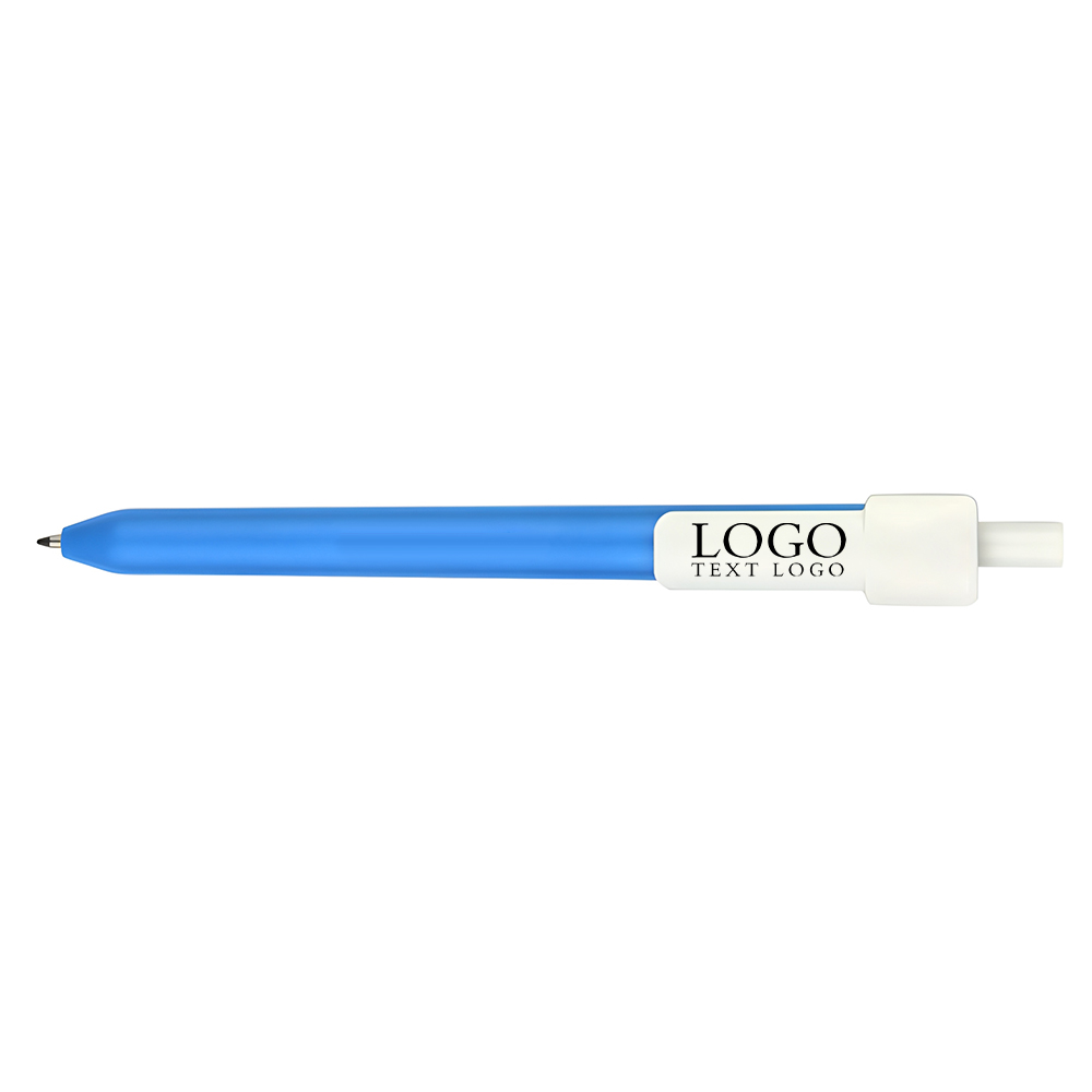 Retractable Candy Colored QR Code Ballpoint Pen+blue with logo