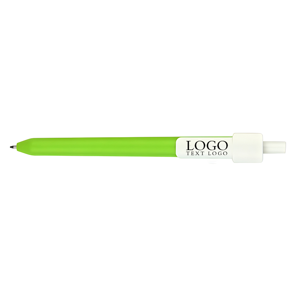 Retractable Candy Colored QR Code Ballpoint Pen+green with logo