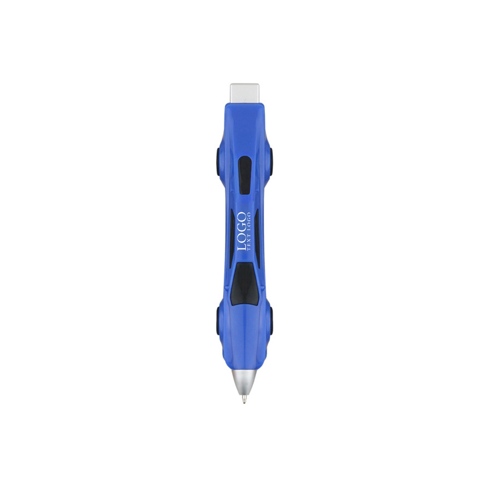 Rollable Sports Car Ballpoint Pen+blue with logo