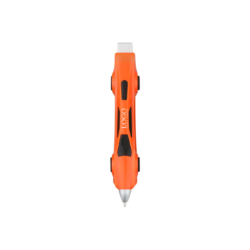 Rollable Sports Car Ballpoint Pen+orange with logo