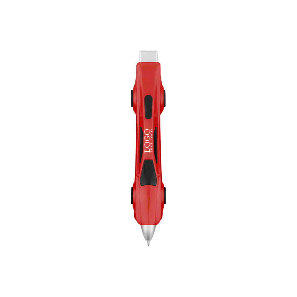Rollable Sports Car Ballpoint Pen+red with logo