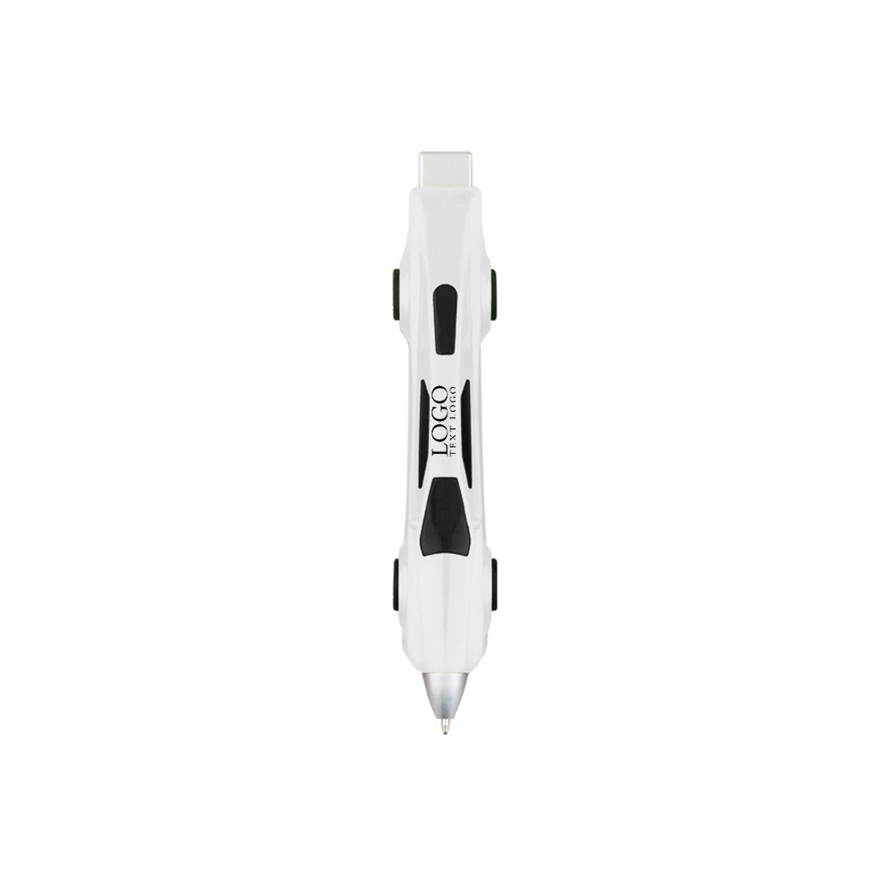 Rollable Sports Car Ballpoint Pen+white with logo