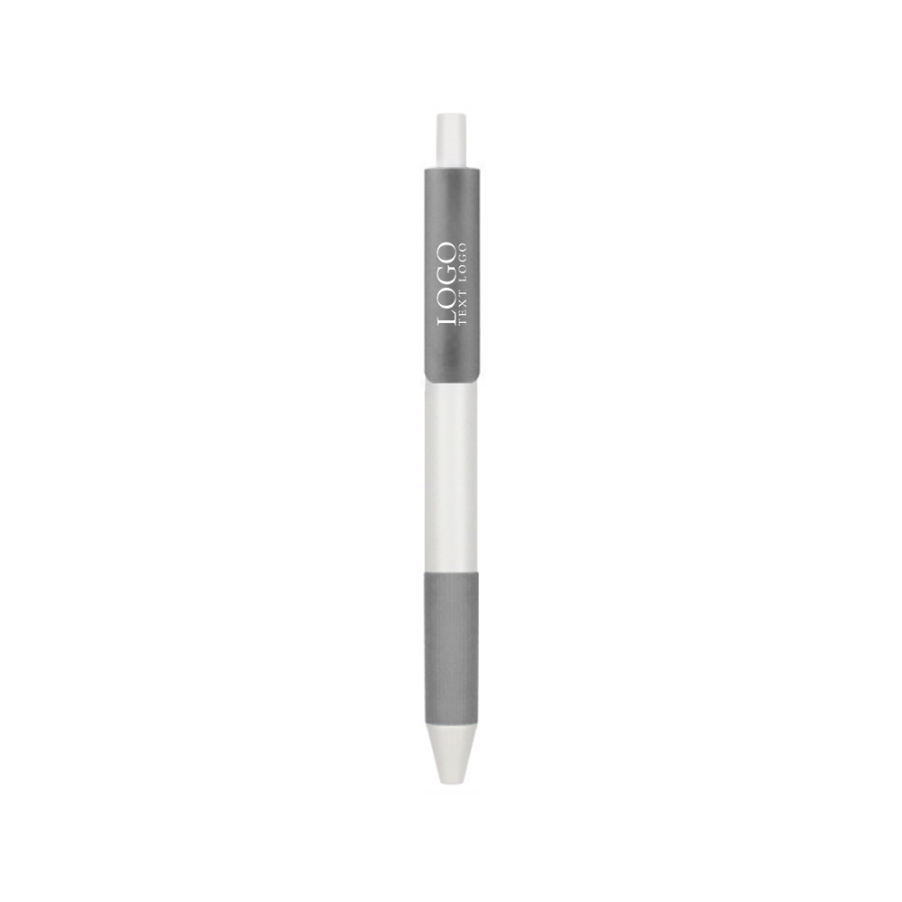Custom Xact Chrome Plastic Fine Point Pen+gray with logo
