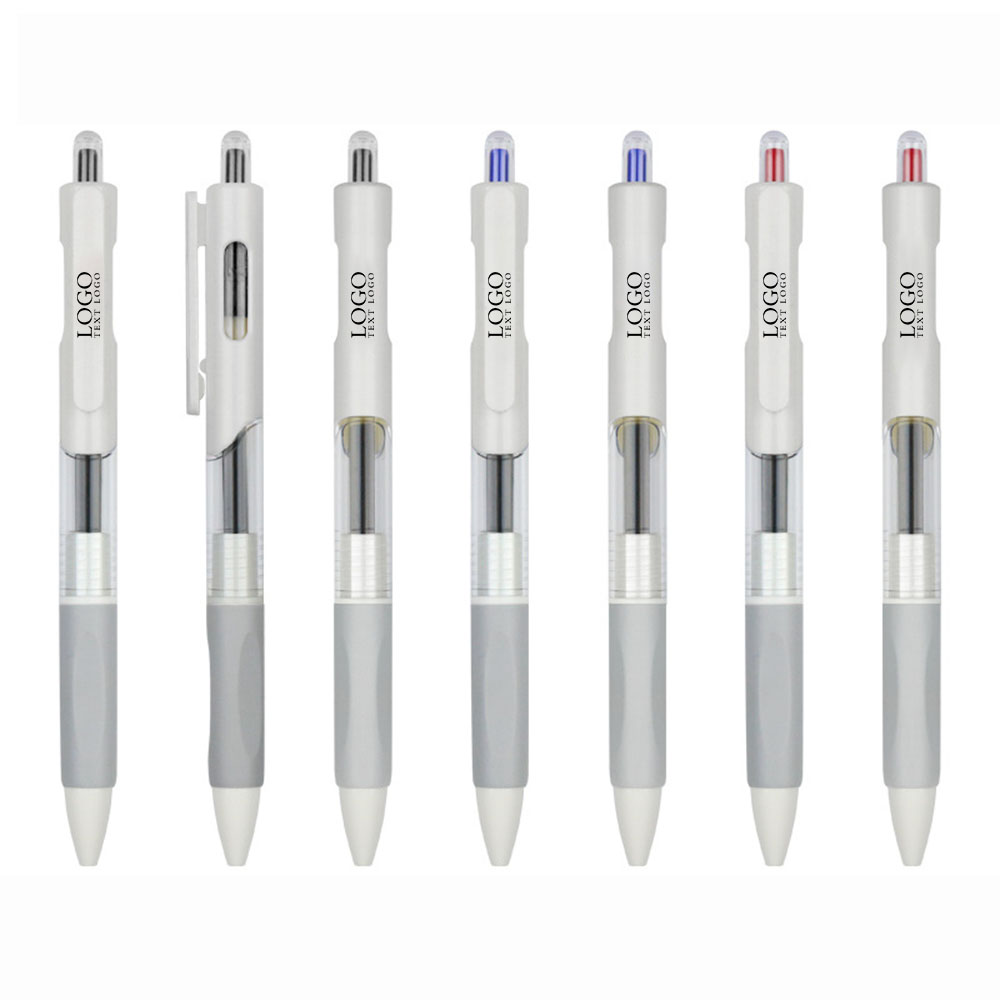 Personalized Translucent Retractable Gel Pen-Combination chart