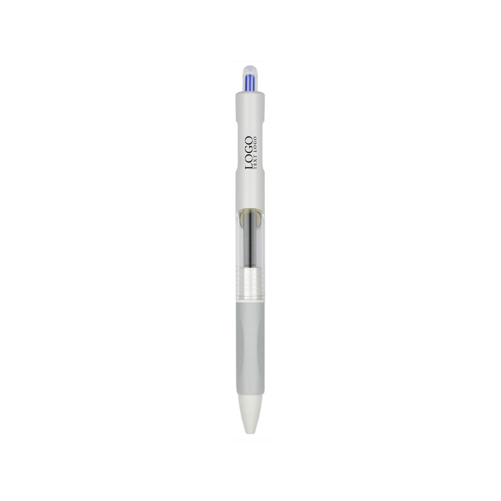 Personalized Translucent Retractable Gel Pen+blue with logo