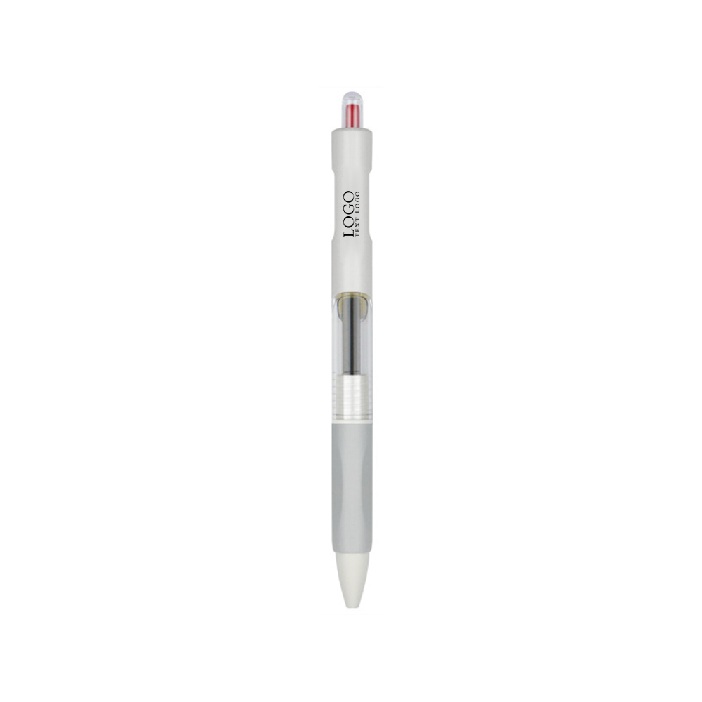 Personalized Translucent Retractable Gel Pen+red with logo