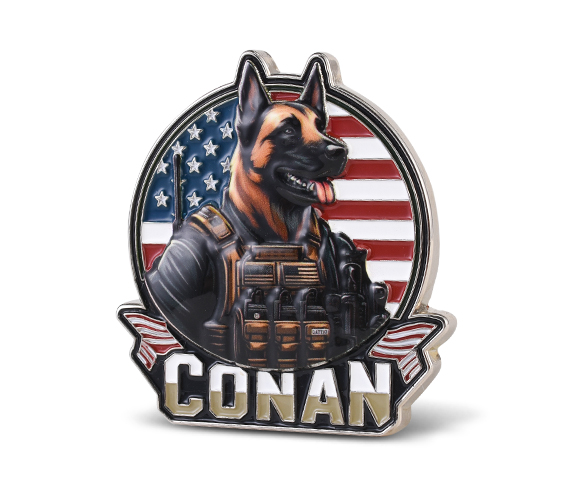 CONAN 3D Challenge Coins with UV Printed