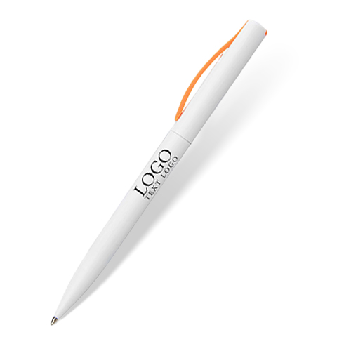 Twist-type white-stem plastic ballpoint pen
