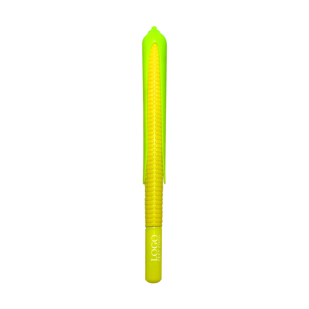 Personalized Promo Mini Corn Pen yellow with logo