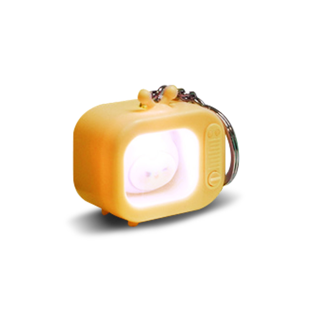 Promo LED TV Keychain side yellow