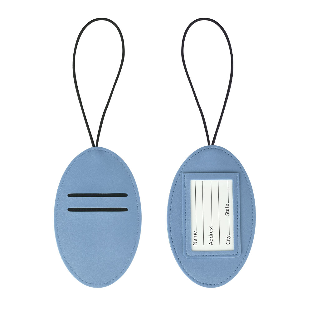 PU Leather Luggage Tags Blue PU Leather Luggage Tags Blue