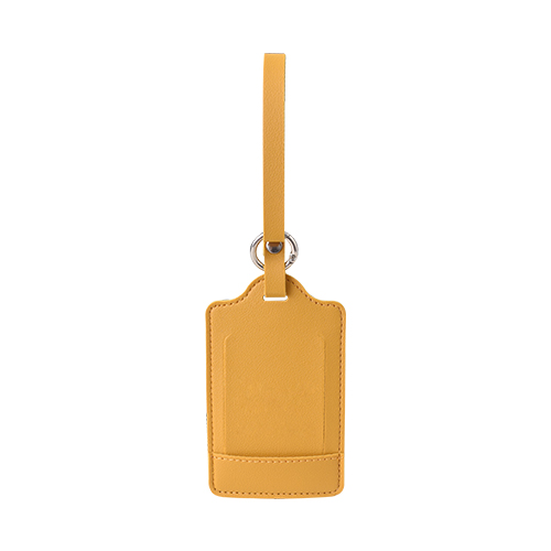 Premium PU Leather Luggage Tag Yellow Premium PU Leather Luggage Tag Yellow