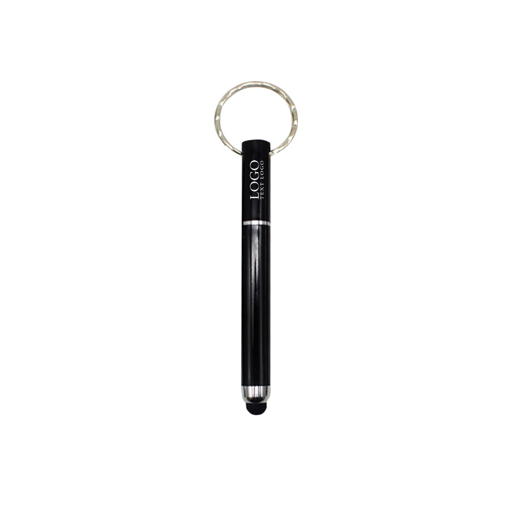 Custom Stylish Stylus Pen With Your Logo black with logo