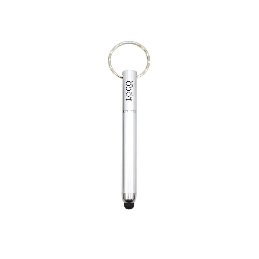 Custom Stylish Stylus Pen With Your Logo silver with logo