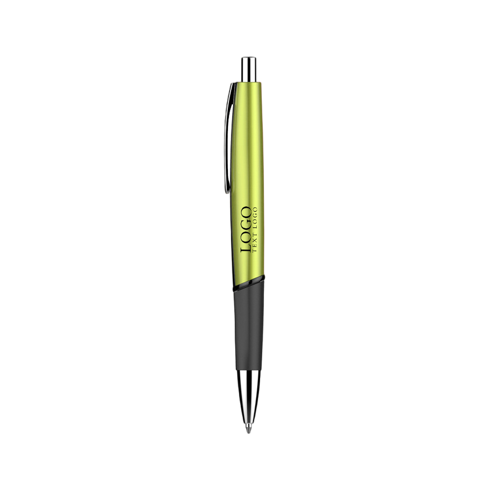 Click Action Custom Pens green with logo