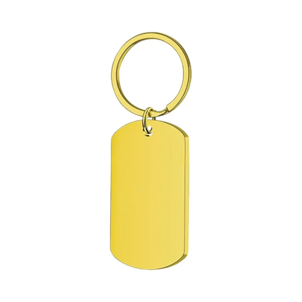 Dog Tag Keychain yellow Dog Tag Keychain yellow