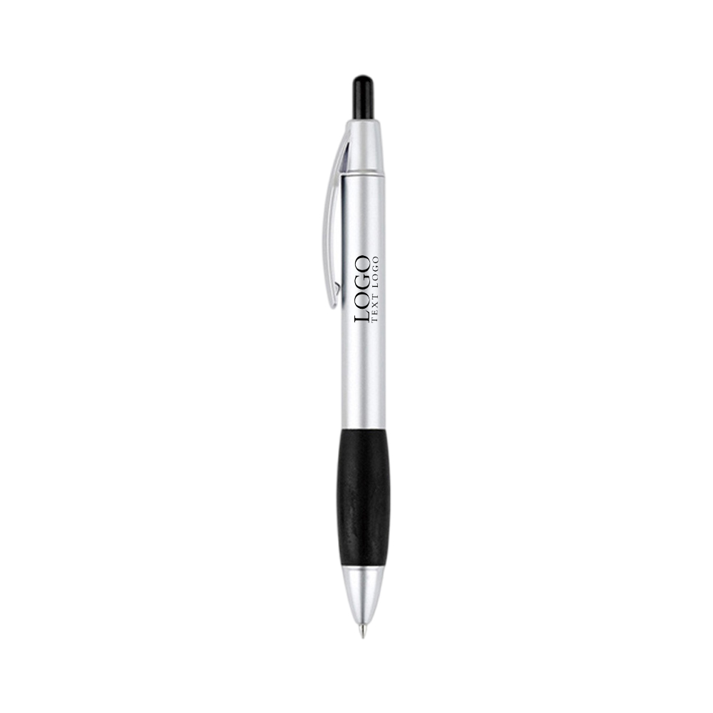 Custom Click-action Ballpoint Pen black with logo