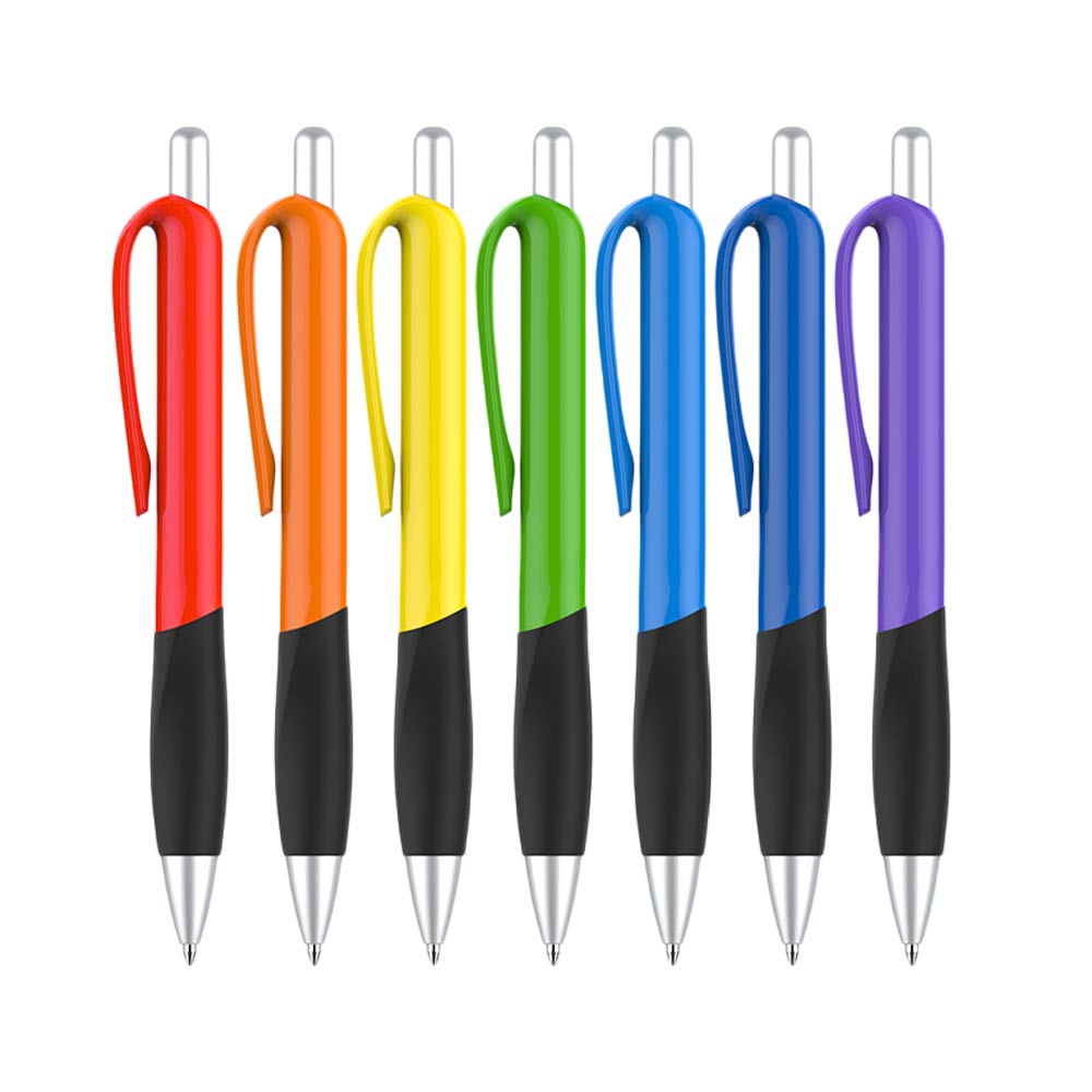 Custom Click Ballpoint Pens with Grip combination