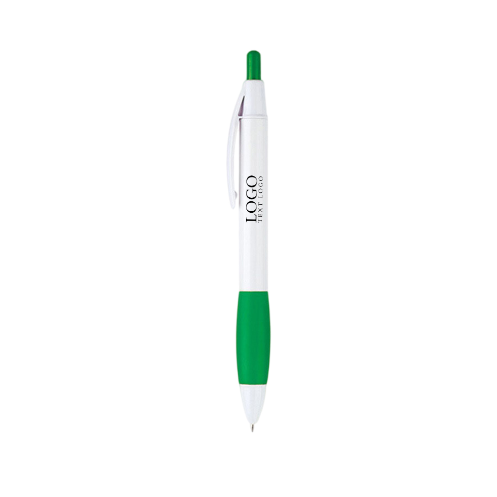 Custom The Click Performance Pen green with logo