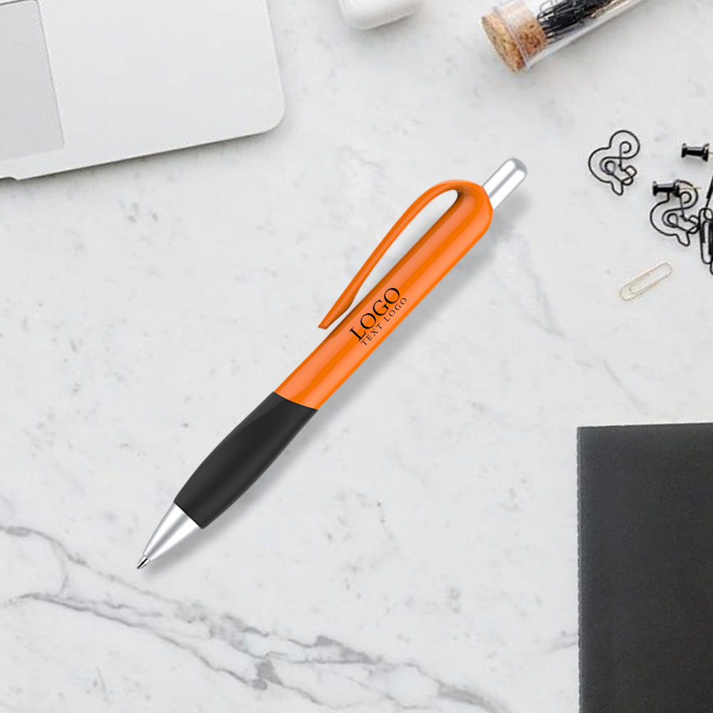 scene Custom Click Ballpoint Pens with Grip