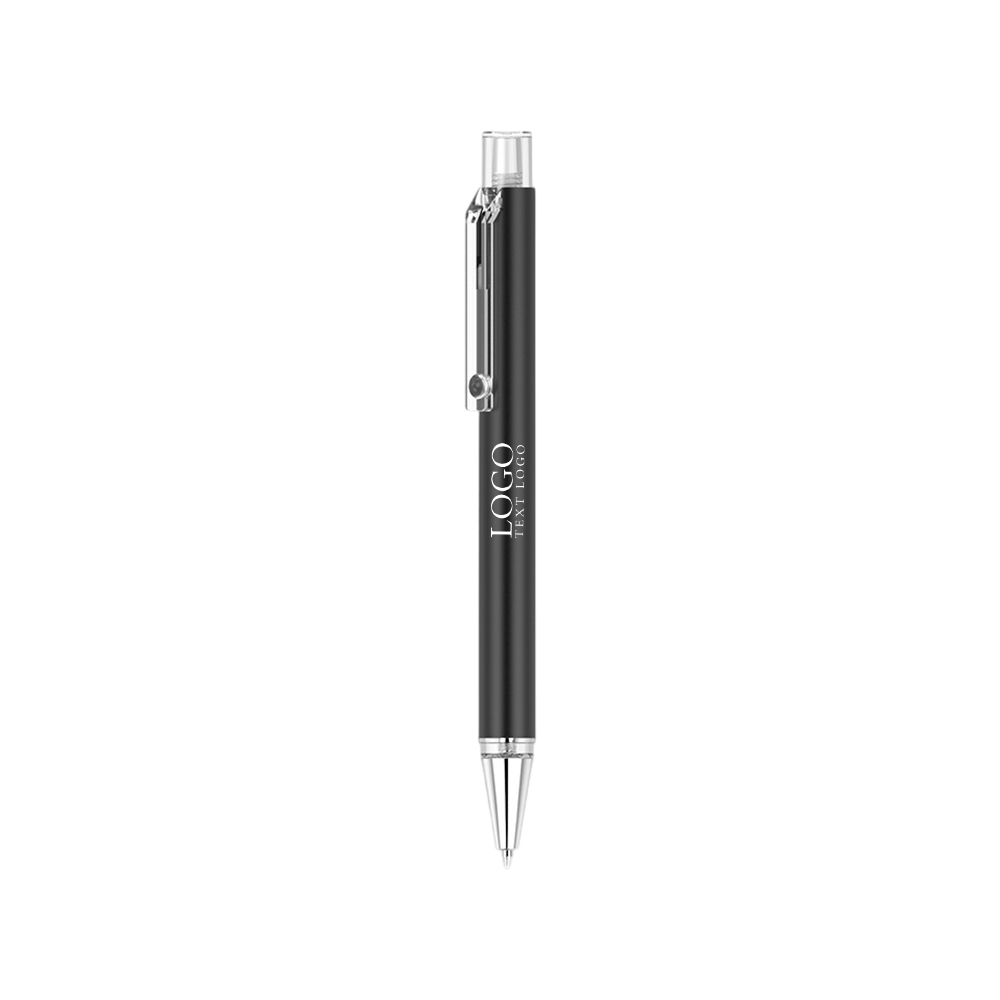 Custom Click Action Ballpoint Pen with logo black with logo