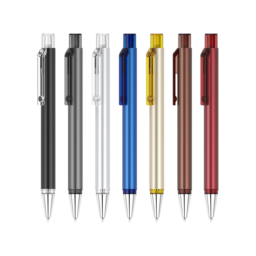 Custom Click Action Ballpoint Pen with logo combination