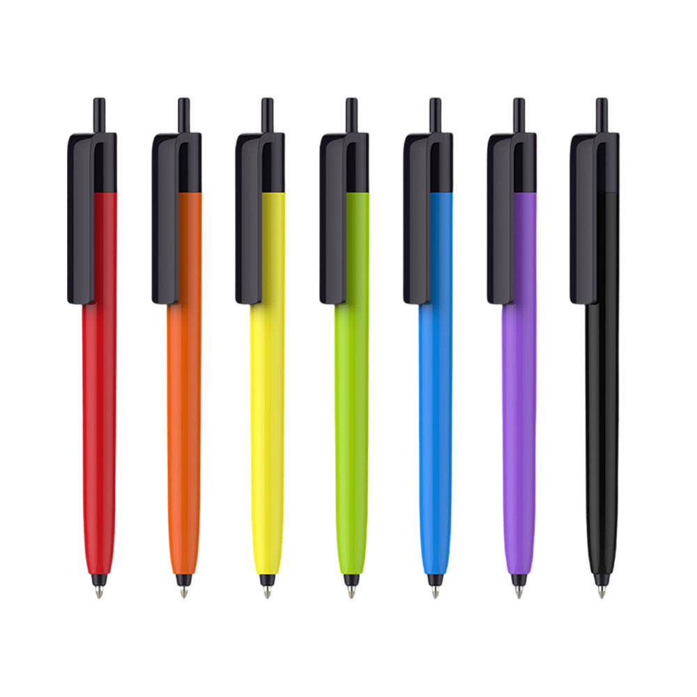 Op maat gemaakte klik-full-color pennen met plunjercombinatie